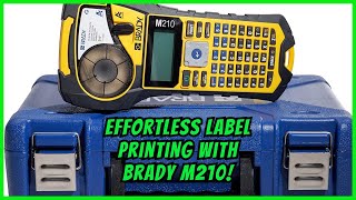 Brady M210 Industrial Label Printing Made Easy [upl. by Mina254]