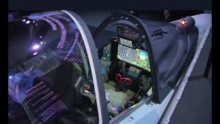 Sukhoi Su75 LTS quotCheckmatequot singleengine stealth fighter’s glass cockpit [upl. by Tare]