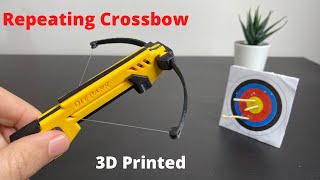 3D Printed PUBG Repeating Mini Crossbow [upl. by Broome]