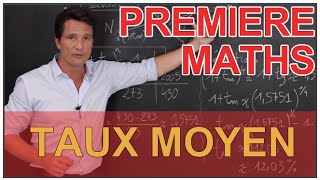 Taux moyen  Maths 1ère STMG  Les Bons Profs [upl. by Sheeran]