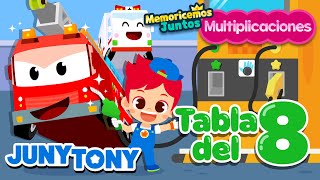 Canción de la Tabla del 8  Multiplicaciones  Canciones Infantiles  JunyTony en español [upl. by Marcell369]