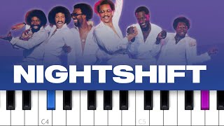 Commodores  Nightshift piano tutorial [upl. by Notlehs]