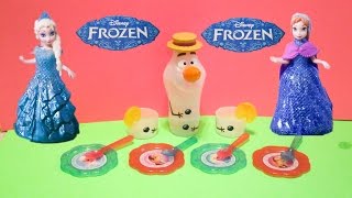 Frozen Elsa amp Olaf Summer Tea Set a Video Toy Review [upl. by Deyas447]