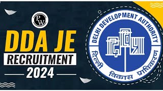 DDA JE Recruitment 2024 Notification Exam Date Vacancy Eligibility [upl. by Elfstan509]