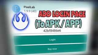 How to add login page to APK Educational purpose only [upl. by Nelrah]