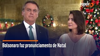 Bolsonaro faz pronunciamento de Natal [upl. by Felicdad701]