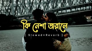 Ki Nesha Jorale Lyrics Version by Balam  কি নেশা জরালে Bengali lofi [upl. by Dusen366]