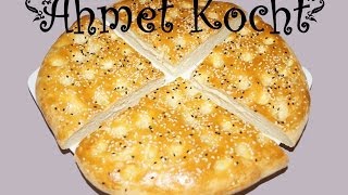 Rezept Fladenbrot  AhmetKocht  türkisch backen  Folge 69 [upl. by Edny]