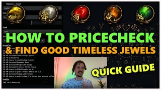 PoE How to use Timeless Calculator to find and check Timeless Jewels  Stream Highlights 717 [upl. by Winthorpe]