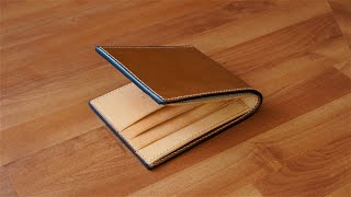 Crafting a Classic Bifold Wallet with Italian Buttero Leather PDF Pattern [upl. by Amorete]