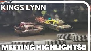 2L Saloon Stock Cars  Meeting Highlights Kings Lynn  18323 [upl. by Gere]