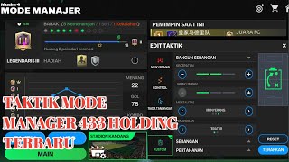 EPIC COMEBACK TAKTIK MODE MANAGER FORMASI 433 HOLDING TERBARU  FC MOBILE [upl. by Yelyah120]