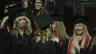 See the 2022 USC Student Athletes March into the Galen Center for their Graduation Ceremony [upl. by Hnoj]