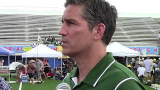 Actor Jim Caviezel of movie When the Game Stands Tall [upl. by Cristian]