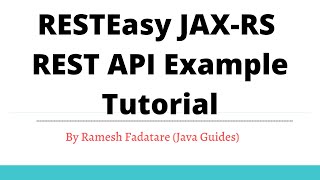 Build A Simple JAX RS RESTful web service using NetBeans IDE [upl. by Krahling]