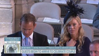 The Royal Wedding Prince Harrys Exs Arrive At Wedding Including Chelsy Davy [upl. by Natsirt]