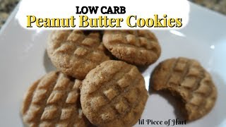 LOW CARB Peanut Butter Cookies  3 Ingredients  Flourless [upl. by Andrel]