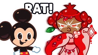 Mickey Cookie Having a normal conversation with pomegranate cookie  Cookie run kingdom [upl. by Junia]