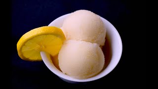 Delicious amp Easy DIY Lemon Sorbet Recipe  3 Ingredients water lemon and sugar [upl. by Allx]