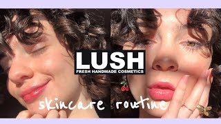 SKINCARE ROUTINE FEATURING LUSH Lush skincare skincare tips what I love about Lush [upl. by Alberic]