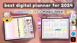 You NEED this Digital Planner for 2024 🤯💗  iPad amp Android new features ✨ [upl. by Eeimaj]