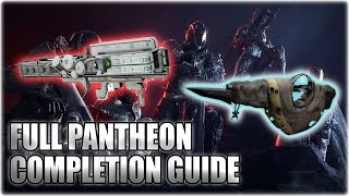 FULL PANTHEON COMPLETION GUIDE DIVINE WEAPONRY QUEST GUIDE  Destiny 2 [upl. by Dannel505]