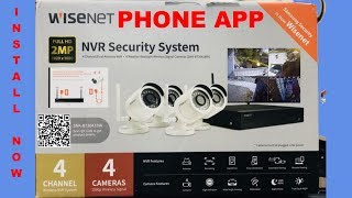 WiseNet NVR Security System Step by Step Instructions INSTALL [upl. by Carlyle753]