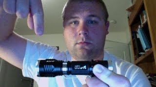 Ultrafire XMLT6 Zoomable FlashlightTorch Review [upl. by Wallack626]