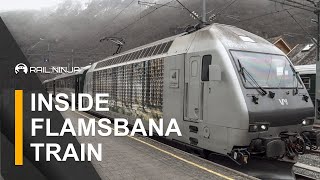 Inside of Flamsbana Train  Norway Trains  WORLDS MOST SCENIC RAIL JOURNEY  Rail Ninja Review [upl. by Dearman]