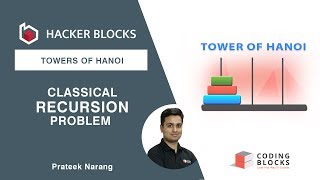 Towers of Hanoi  Indepth Recursion Analysis by Prateek Narang [upl. by Shig]