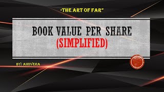 BOOK VALUE PER SHARE [upl. by Navy172]