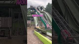 Lightwater Valley subscriber waterslide youtubecontent newvideo northeast themepark short [upl. by Noirad]