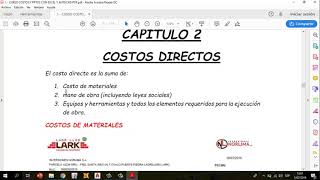 1 Costos y Presupuestos con Excel y Autocad  Introducción al curso [upl. by Helas]