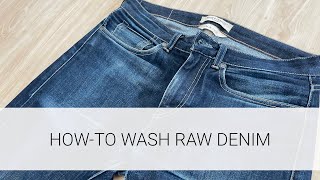 Howto Wash Raw Denim Jeans With Minimal Color Loss amp Remove Smell and Odor [upl. by Simpkins159]