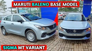 Baleno Base Model  Baleno Sigma Model  Maruti Baleno Sigma Model  Maruti Baleno 2024 [upl. by Luttrell]