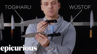 Knifemaker Explains The Difference Between Chefs Knives  Epicurious [upl. by Allecsirp]