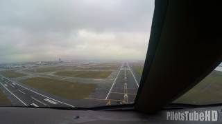 747 Cockpit View Landing in Boston [upl. by Dorothea]