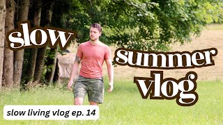 Slow Summer Vlog  Gardening Cooking and Thoughts About Feeling Content  Ep 14 [upl. by Santos521]