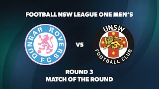 NSW League One Mens Round 3 Dunbar Rovers FC v UNSW [upl. by Haidebej]