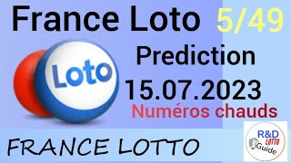 France Loto Prediction For 15 July 2023  Numéros chauds 15072023 [upl. by Schilt706]