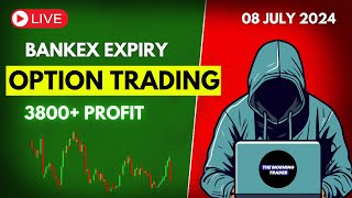 Live Intraday Trade  Bank nifty Option Trading by The Morning Trader  08 July 2024 [upl. by Tonneson]