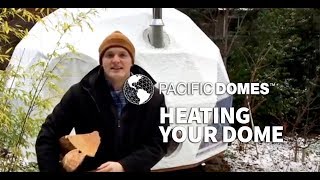 How to heat your Geodesic Dome efficient thermal comfort – VIDEO [upl. by Naj]