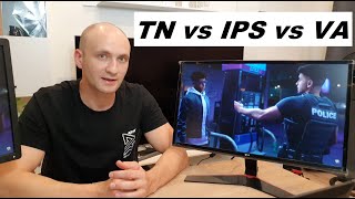 Rodzaje matryc w monitorach TN vs IPS vs VA [upl. by Anavoig]