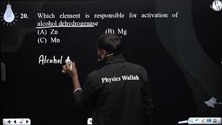 Which element is responsible for activation of alcohol dehydrogenase [upl. by Kirbie]