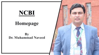 Bioinformatics NCBI Home Page  Lecture 1 Part 1 by Dr Muhammad Naveed [upl. by Evangelina]