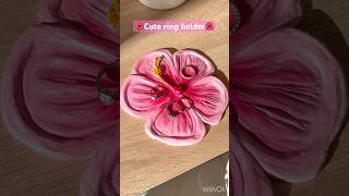 Cute diy ring holder🌺🤍 [upl. by Tnecnev]