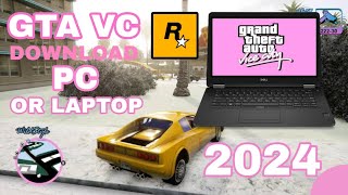 GTA VC DOWNLOAD PC  How To Download GTA Vice City in PC or Laptop 2024 [upl. by Obau]