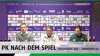 PK nach dem Spiel  Erzgebirge Aue  Hannover 96 [upl. by Carbrey765]