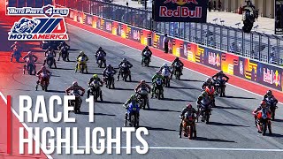 MotoAmerica Medallia Superbike Race 1 Highlights at COTA 2022 [upl. by Kelton]