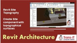 Revit Site Topography  Site Plan in Revit  Topography Parking Component Building Pad [upl. by Ahsenev]